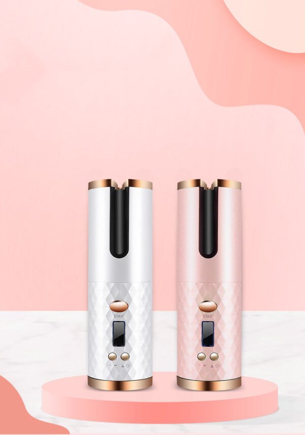 Rechargeable Automatic Hair Curler – Portable Ceramic Curling Iron with LCD Display - Image 7