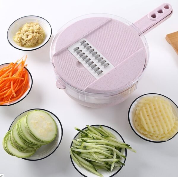 "All-in-One Veggie Slicer & Prep Kit – Mandoline, Peeler, Grater & Strainer for Easy Home Cooking" - Image 10