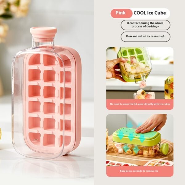 One-Click Molding Cooling Cup,Instant Ice Maker,Zero-Contact Design,Straw Included,Curling Mold,Portable & Stylish Chilled Drink - Image 2