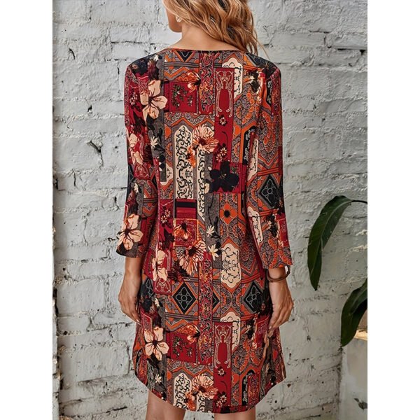 High-end Ice Silk Mother Dress For The Elderly Dress - Image 3