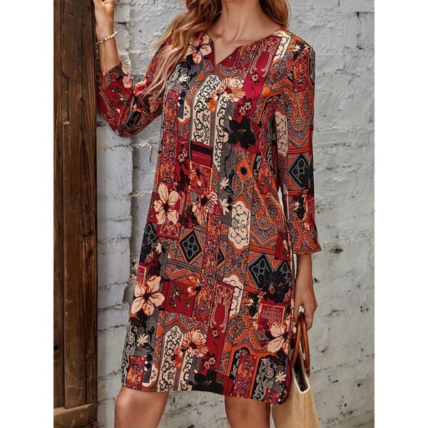 High-end Ice Silk Mother Dress For The Elderly Dress - Image 4