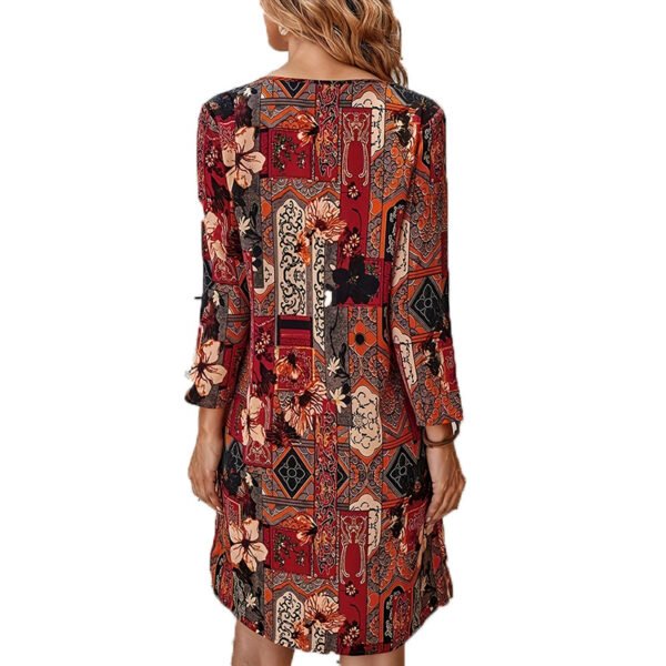 High-end Ice Silk Mother Dress For The Elderly Dress - Image 5