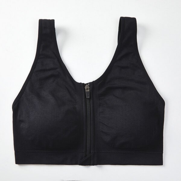 Front Zipper Sports Bra – Shockproof, High Strength & Beauty Back Support for Active Women - Image 2