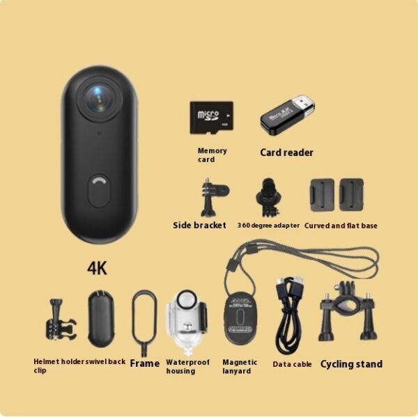 4K Outdoor Sports Camera for Helmets & Bikes | Mini Action Body Cam for Adventure - Image 2