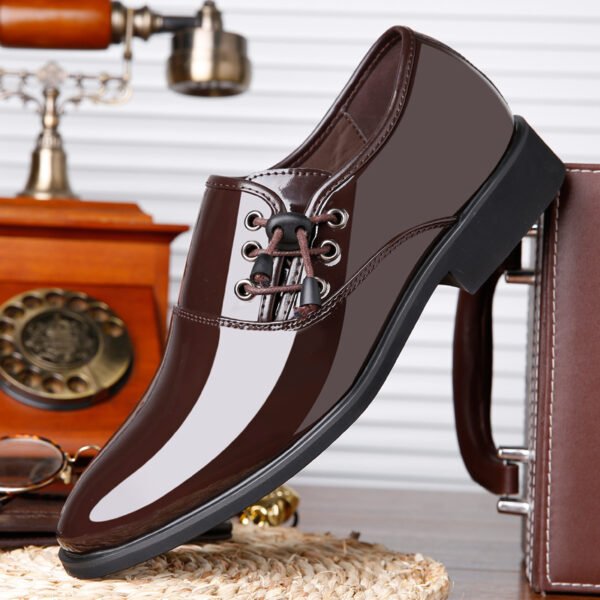 Men’s Italian Patent Leather Dress Shoes – Oxford Lace-Up for Wedding & Business - Image 5