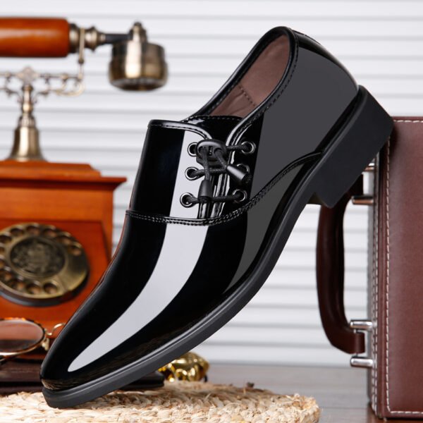 Men’s Italian Patent Leather Dress Shoes – Oxford Lace-Up for Wedding & Business - Image 6